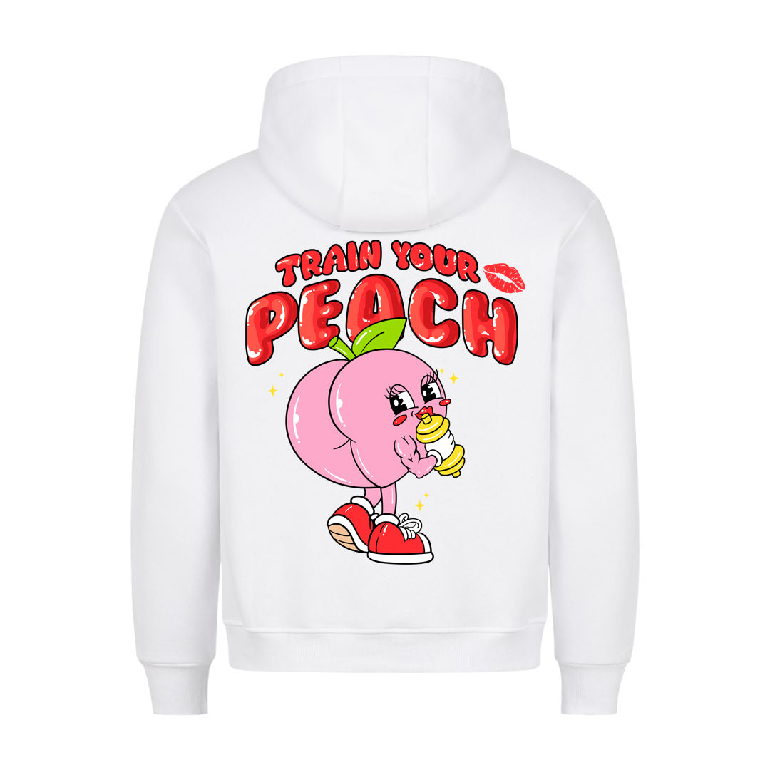 Entrena tu sudadera con capucha Peach (Backprint)