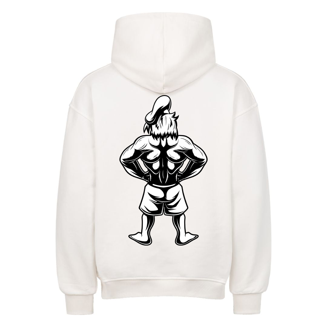 Duck (Backprint) B&W Oversized Hoodie