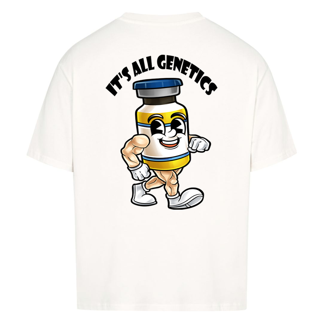 It´s all genetics (Backprint) Oversized Shirt