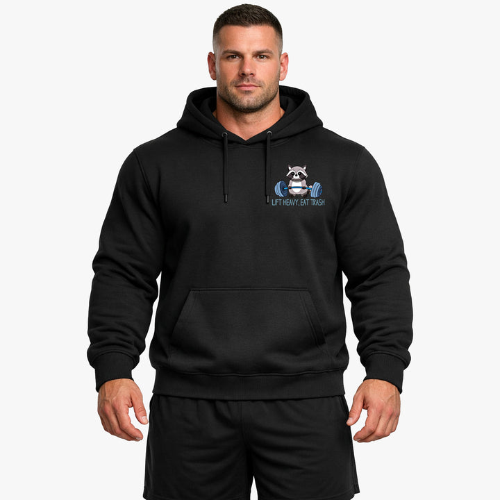 Lift heavy, eat trash Hoodie