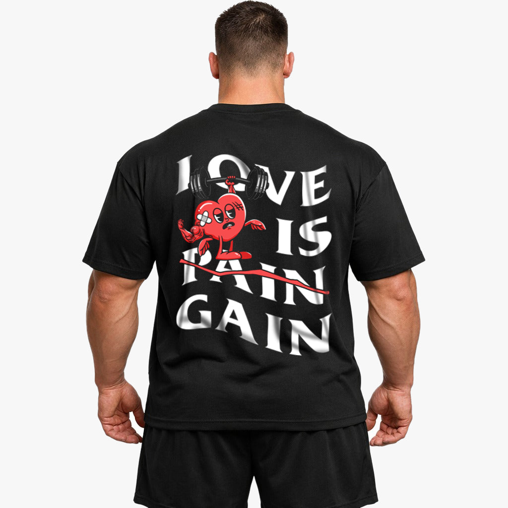 Love is Gain Oversized (rugafdruk) shirt