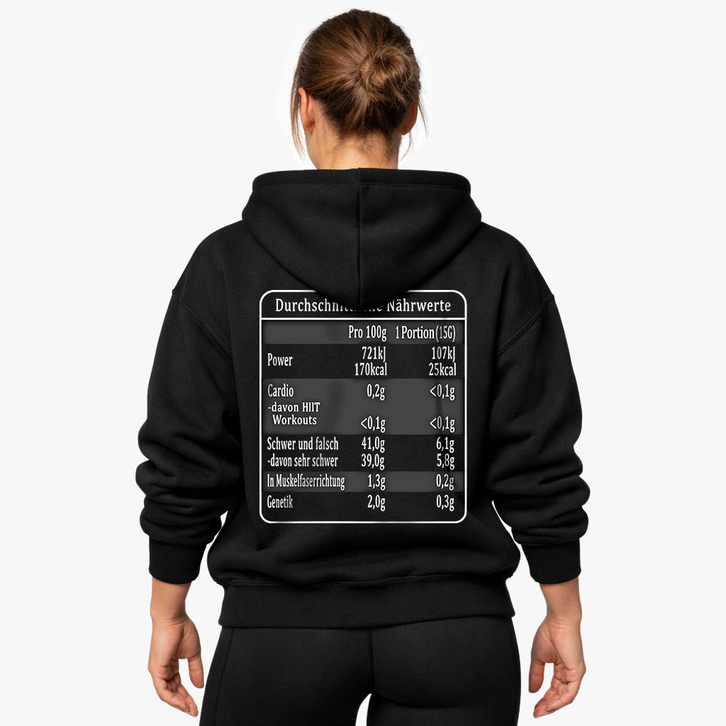 Nährwerte Oversized Hoodie