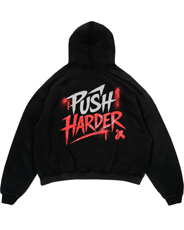 Push Harder (Backprint) Oversized Hoodie