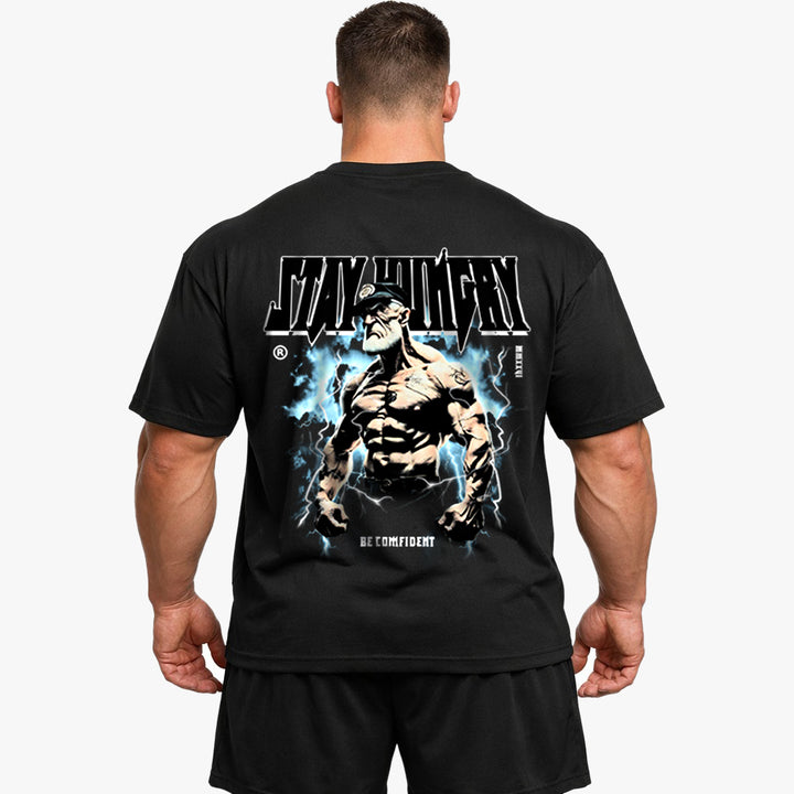 Camisa extragrande (estampado en la espalda) Stay Hungry