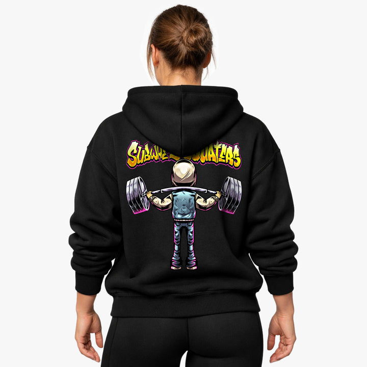 Subwhey Squaters (Backprint) Oversized Hoodie