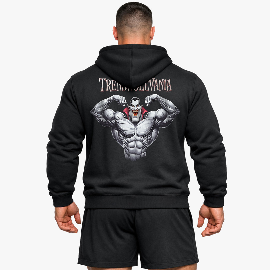 Sudadera con capucha Trenswolevania (espalda estampada)