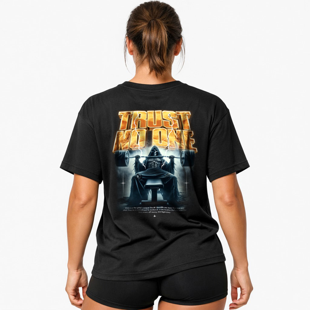 Trust no one (Backprint) Oversized Shirt