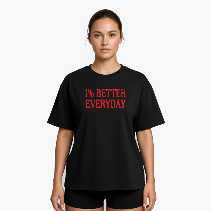 1% Better Everyday Oversized  Shirt