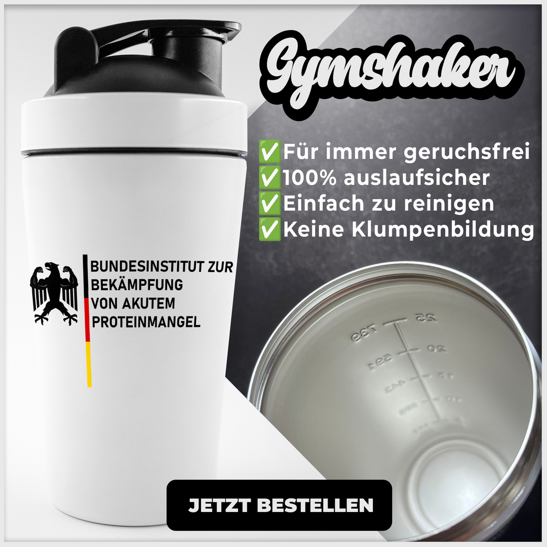 Proteinmangel- Edelstahl Shaker