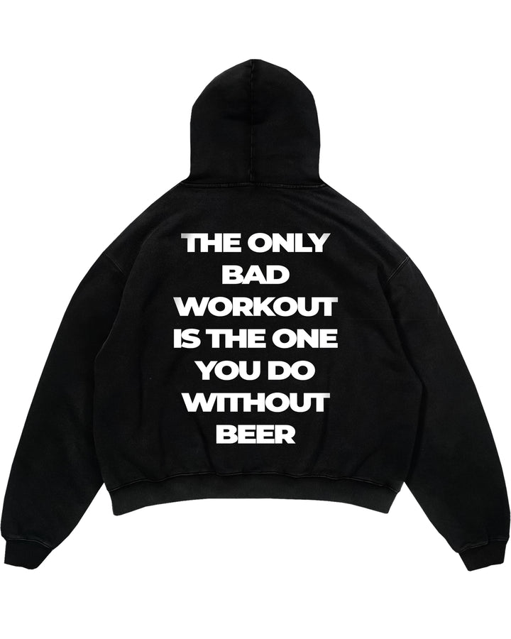 Alleen een slechte training Oversized (rugafdruk) hoodie