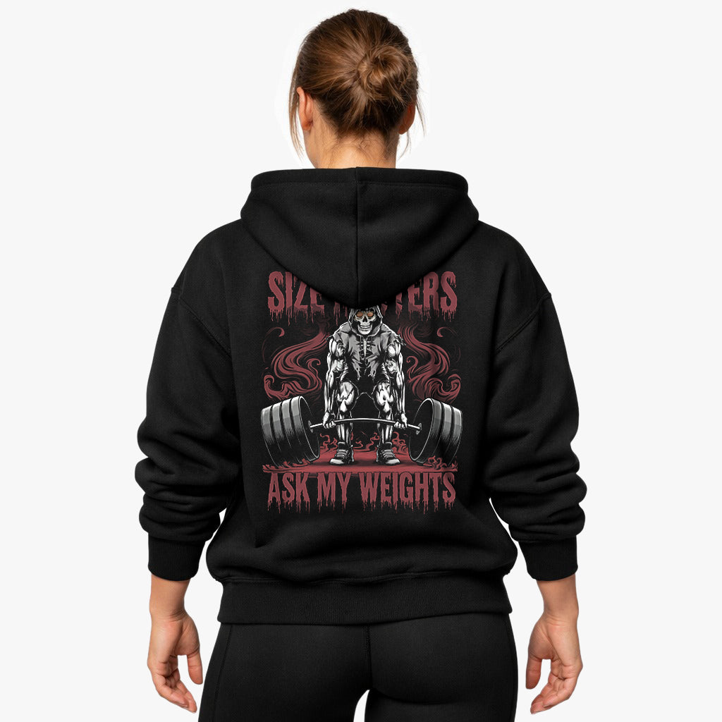 size matters Oversized (Backprint) Hoodie